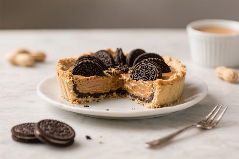 No Bake Oreo Peanut Butter Pie