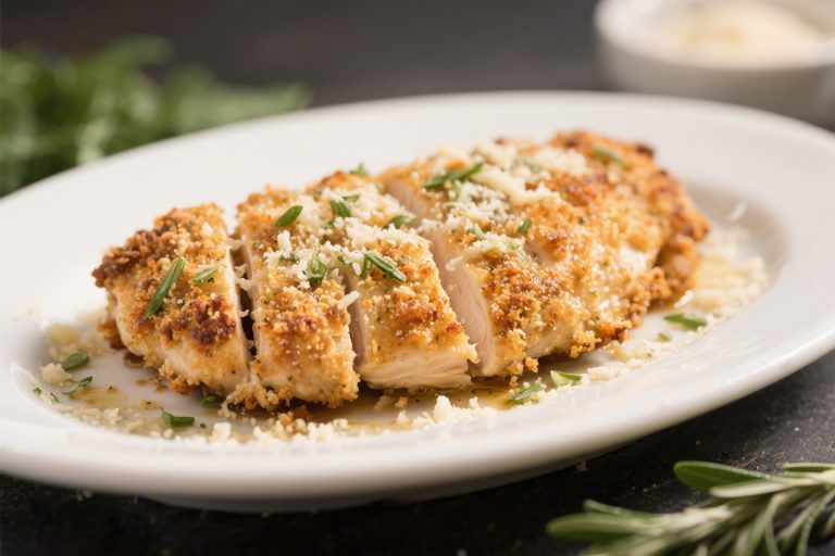 Garlic Parmesan Crusted Chicken – Crispy, Juicy, and Packed With Flavor
