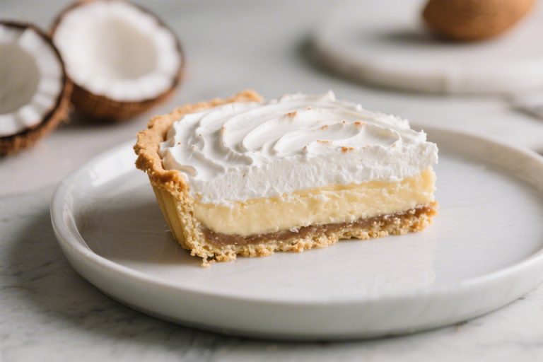 Coconut Cream Refrigerator Pie – Cool, Creamy, and Comforting