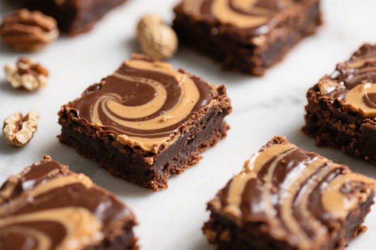 Peanut Butter Nutella Swirl Brownies