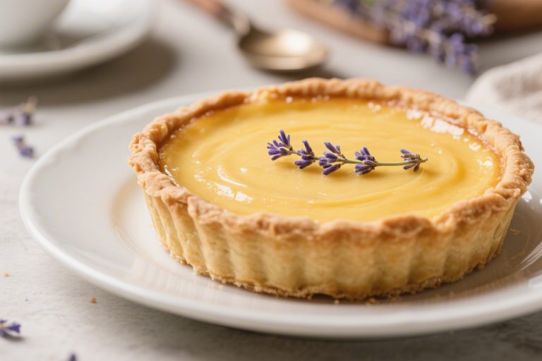 Honey Lavender Custard Pie