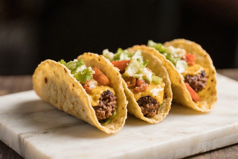 Juicy Smash Burger Tacos
