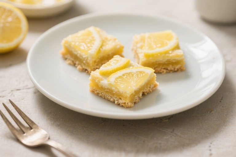 3 Ingredient Lemon Bars – Bright, Simple, and Zesty