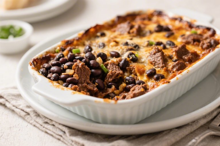 Southwest Black Bean Beef Casserole – A Cozy, Flavor-Packed Dinner