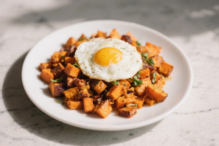 Sweet Potato Hash With Poached Eggs – A Cozy, Satisfying Breakfast