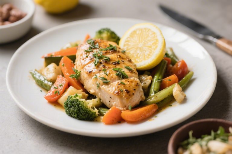 Lemon Herb Chicken Veggies – Bright, Simple, and Satisfying