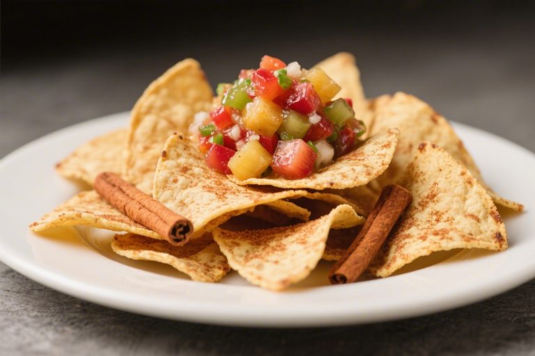 Cinnamon Sugar Tortilla Chips With Fruit Salsa