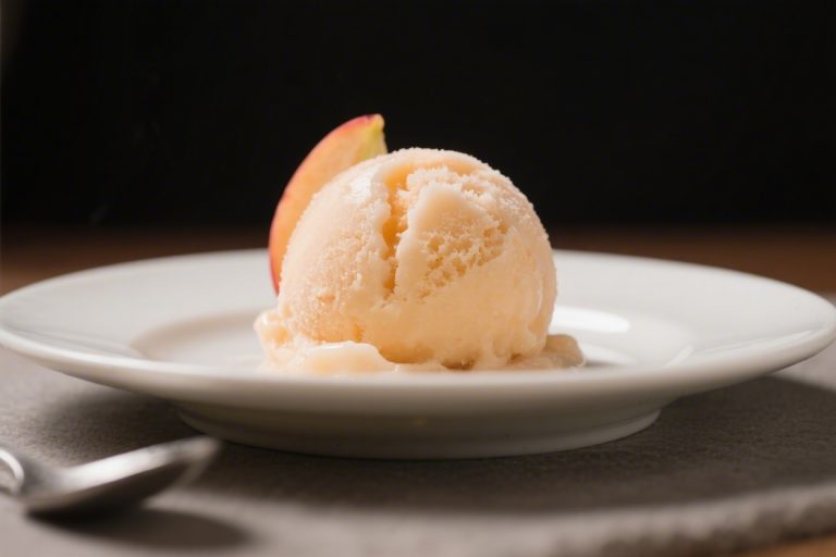 Peach Sorbet – A Bright, Refreshing Summer Treat