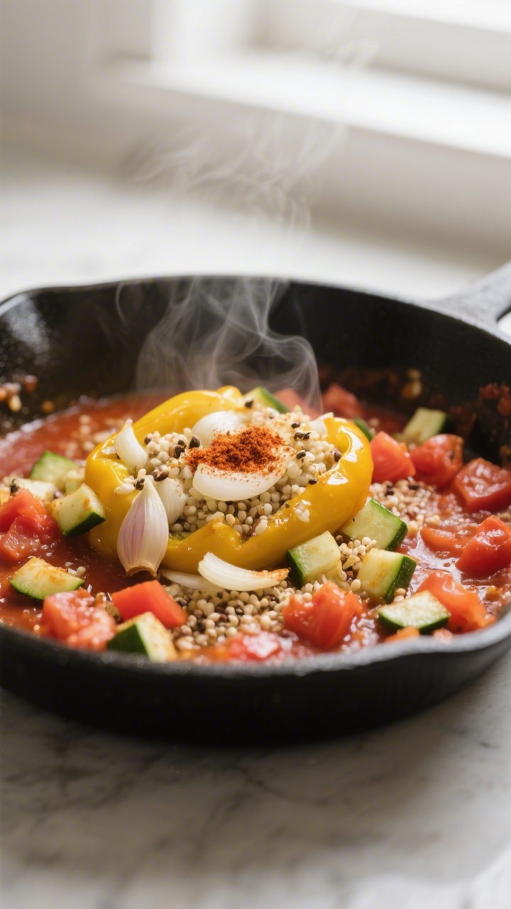 recipe image cooking process close up a skillet of sauteed ar 0