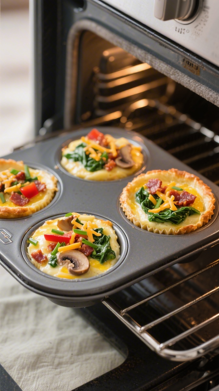 recipe image cooking process close up muffin tin filled three 0