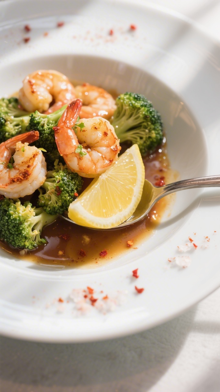 One Pot Shrimp Broccoli Keto - Fast, Flavorful, and Low-Carb 4 Final plated dish: Restaurant-quality presentation of the shrimp and broccoli spooned into a shallow