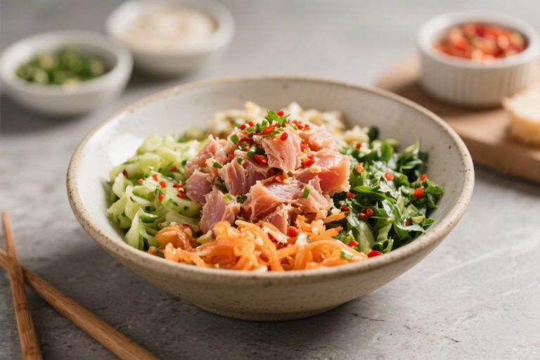 Low Carb Spicy Tuna Bowl – Fresh, Fast, and Satisfying