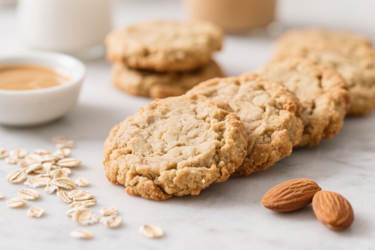No Bake Almond‑Butter Oat Cookies (Certified GF Oats) – Easy, Chewy, and Naturally Sweet