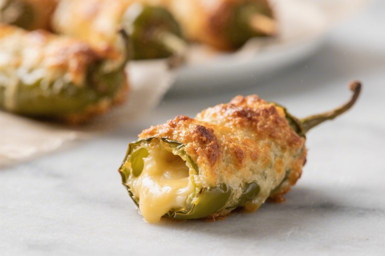 Baked Cheese Filled Jalapeño Poppers – Crispy, Creamy, and Oven‑Friendly