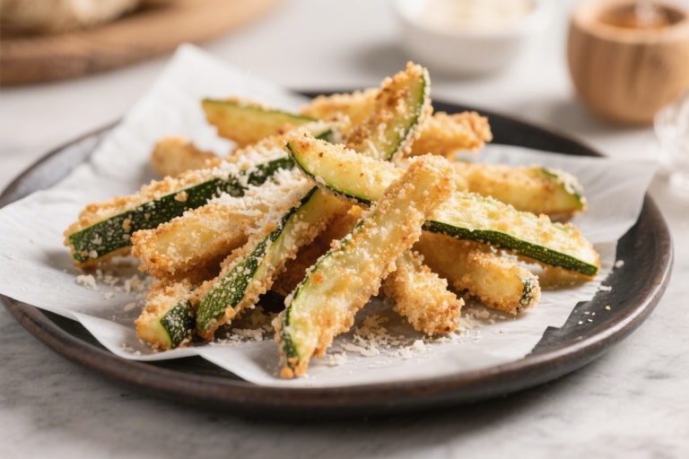 Parmesan Crusted Zucchini Fries – Crispy, Cheesy, and Easy