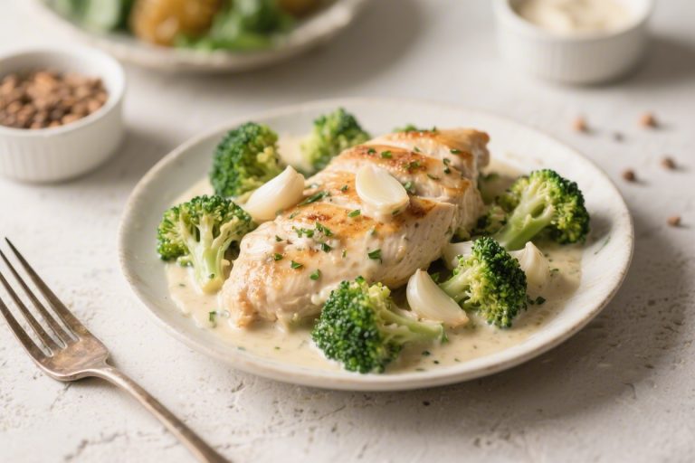 Creamy Garlic Chicken Broccoli Keto – Comforting, Low-Carb, and Weeknight Easy