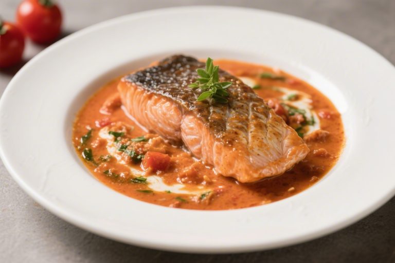 Creamy Tomato Salmon Keto – Rich, Comforting, and Low-Carb