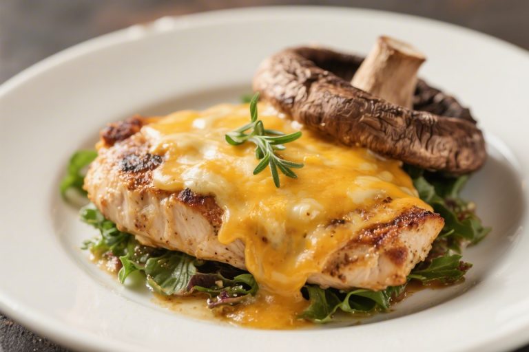 Cheesy Portobello Chicken – Comforting, Savory, and Weeknight Easy