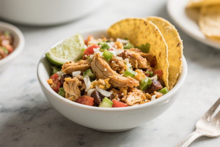 Slow Cooker Taco Chicken Bowl – Easy, Flavor-Packed Weeknight Dinner