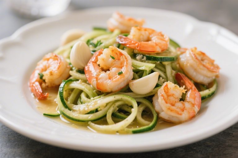 Garlic Butter Shrimp Zoodles – A Fast, Flavor-Packed Weeknight Dinner