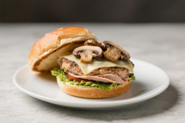 Mushroom Swiss Turkey Burger – Juicy, Savory, and Weeknight-Friendly