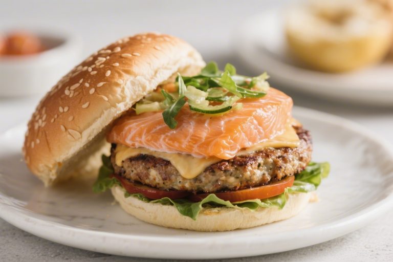 Salmon Burger Keto Bunless – A Fresh, Flavorful Low-Carb Favorite