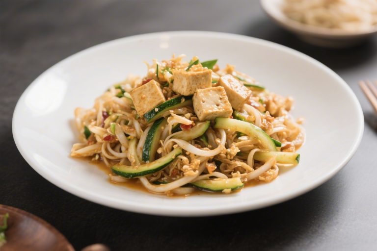 Zucchini‑Noodle Pad Thai With Tofu – A Fresh, Lighter Take on a Takeout Favorite