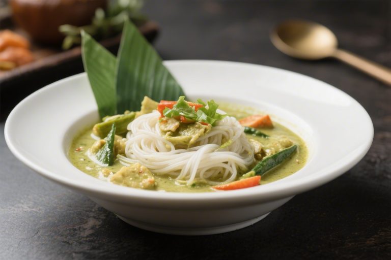 Thai Green Curry With Rice Noodles – A Bright, Comforting Weeknight Favorite