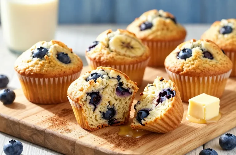 Blueberry Banana Muffins: Easy, Soft & Flavorful Bites